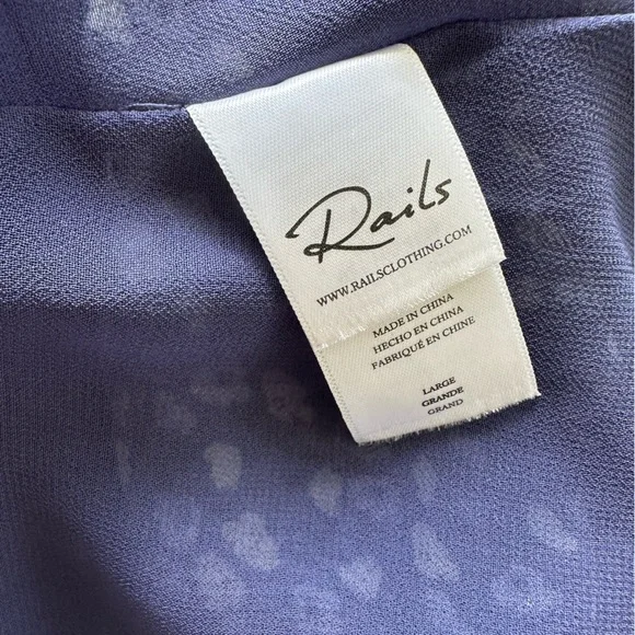 Rails Jade Maxi Dress in Navy Ditsy Floral, size L - Picture 4 of 8